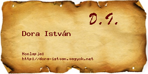 Dora István névjegykártya