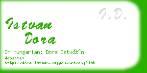 istvan dora business card